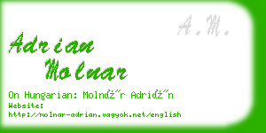 adrian molnar business card